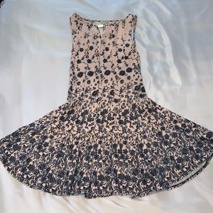 HANNI DRESS ( Pink with blue roses )